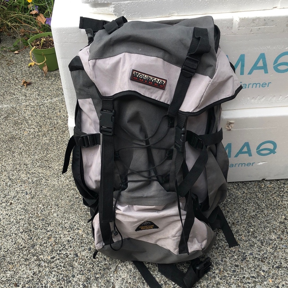 Mountain Guides Backpack in Gray and Black Size 28”x16”x11”
